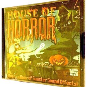 CD House Of Horror Audio CD Sinister Sound Effects For Halloween & Spooky Ambian